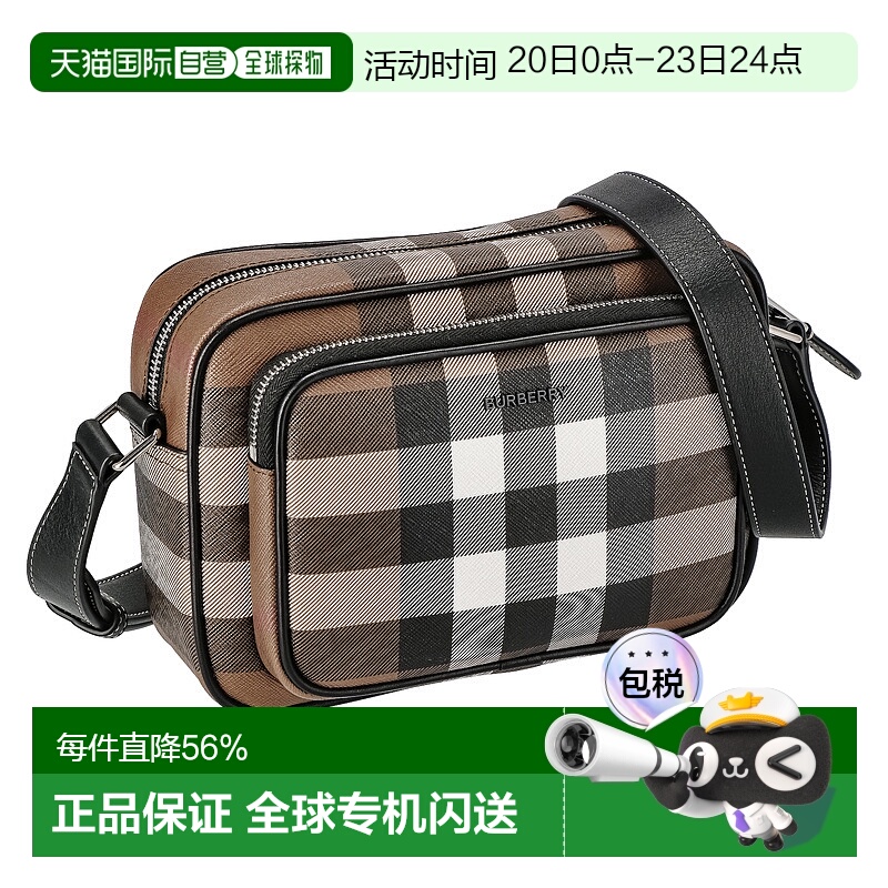 日本直邮BURBERRY博柏利单肩包黑色女士经典大牌简约风时尚新款送