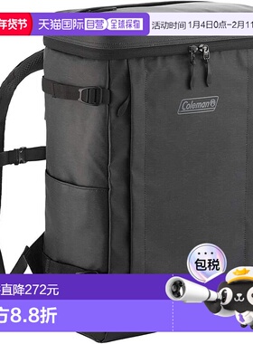 【日本直邮】Coleman科勒曼 男士四方型双肩背包 ３０黑色 200003