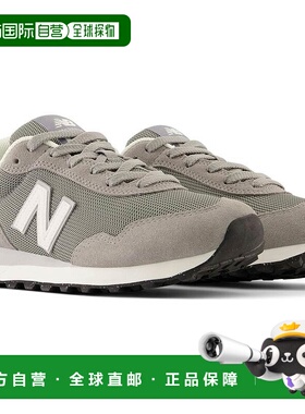 日本直邮B 宽度 New Balance 女款 515 运动鞋 低帮系带休闲灰色