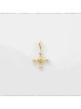 日本直邮日潮 agete 阿卡朵K18钻石吊坠白色 均码