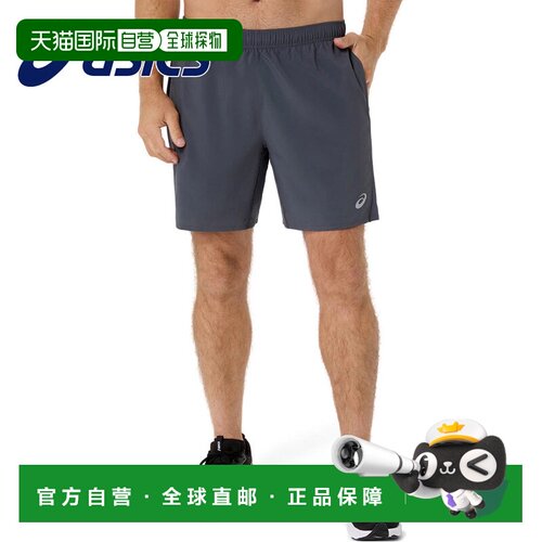 日本直邮ASICS 男士跑步短裤 2011D230 7英寸 股下20cm 吸汗速干