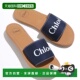 859 日本直邮Chloe 海 C20507 女童徽标缝线平底鞋 KIDS 儿童凉鞋