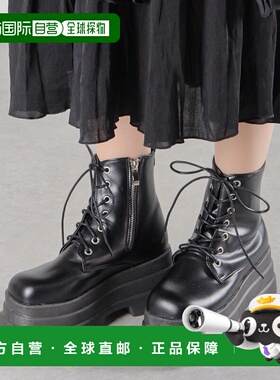 日本直邮LoveHunter Volume 系带方头短靴 / 1661（黑色）