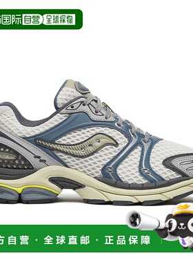 日本直邮Saucony ProGrid Triumph 4 舒适柔软休闲运动鞋男女白蓝