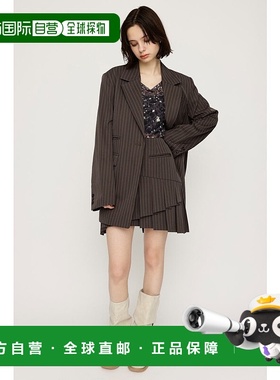 日本直邮SLY RANDOM HEM PLEATS短款短裙 [SL3994EW029769] 黑色