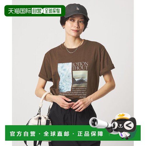 1h可退 日本直邮green label relaxing 女装 纯棉短袖logoT恤 361