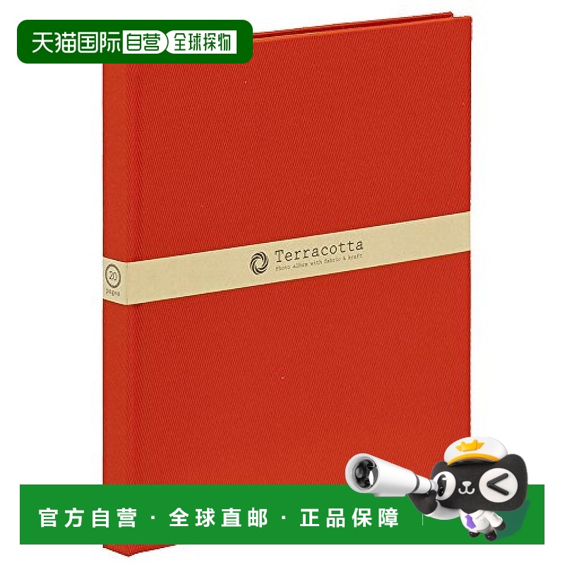【日本直邮】Nakabayashi仲林 笔记本型方形相册 TERRACOTTA 红色