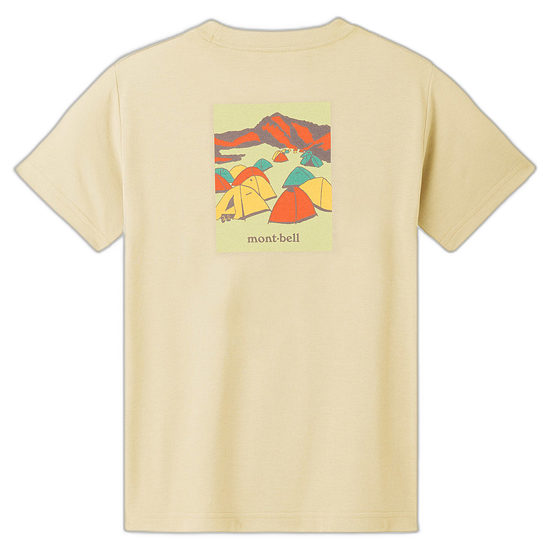 日潮跑腿Montbell蒙贝欧 儿童卡通图案圆领短袖T恤 LBL 160 11148