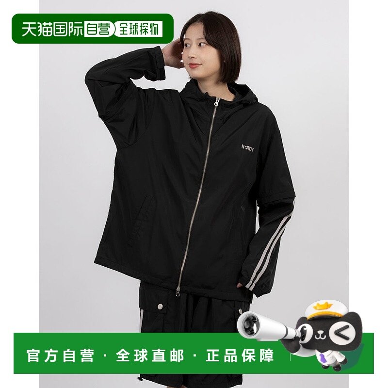 日本直邮NERDY 可拆卸袖风衣 [NE8621EU000672] 黑色