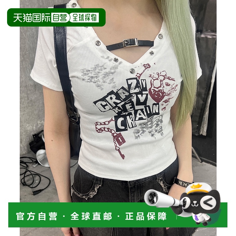 1h可退 日本直邮Figments 潮流朋克LOGO男女同款T恤 FG25SS140