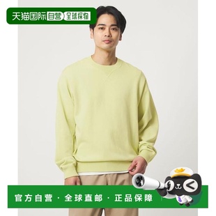 1h可退 日本直邮green label relaxing 棉丝混纺 inlay面料 圆领