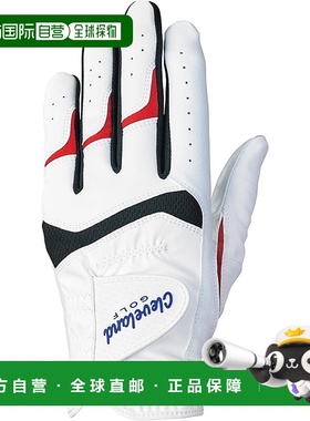 【日本直邮】邓禄普Cleveland男士高尔夫手套（左手）GGG-C002 白