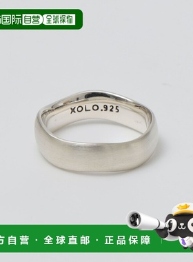 1h可退 日本直邮XOLO 男士 SILVER925 波浪造型戒指 发纹工艺设计