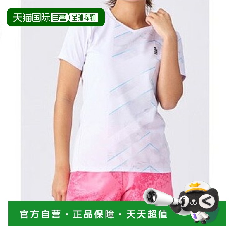 日本直邮 GOSEN 女式比赛衬衫网球羽毛球服上衣吸汗速干蓝 GOSEN