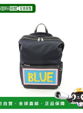 1h可退 日本直邮中古Fendi芬迪男包A级95新Backpack背包尼龙双肩