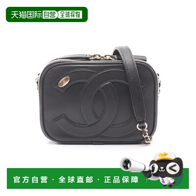 日本直邮中古Chanel香奈儿女包A级95新camera bag相机包羊皮斜挎