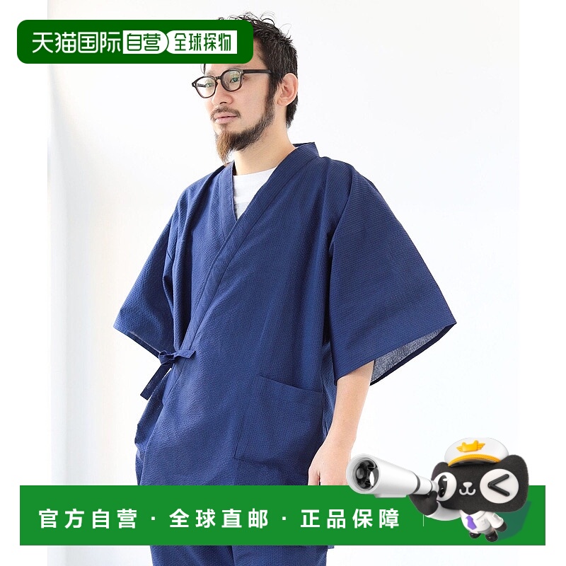 日本直邮BEAMS UNISEX 长尾织布别注织纹甚平 夏季祭典礼品 上衣