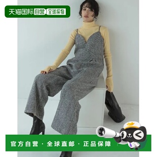 1h可退 日本直邮Re:EDIT ReEDIT 女士鱼尾纹心形吊带连体裤 冬季