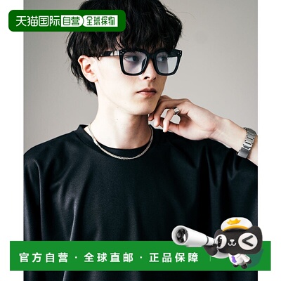 日本直邮Rocky Monroe 方形平光彩色镜片UV防护墨镜 [RK6854DU000