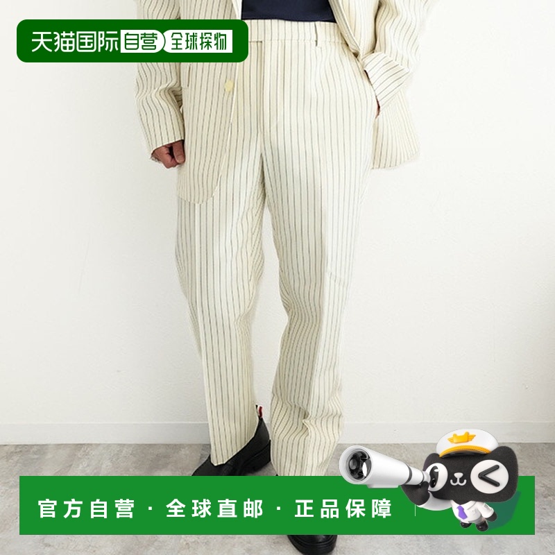 日本直邮CELINE 赛琳 Striped Wool Classic Pants 条纹羊毛经典
