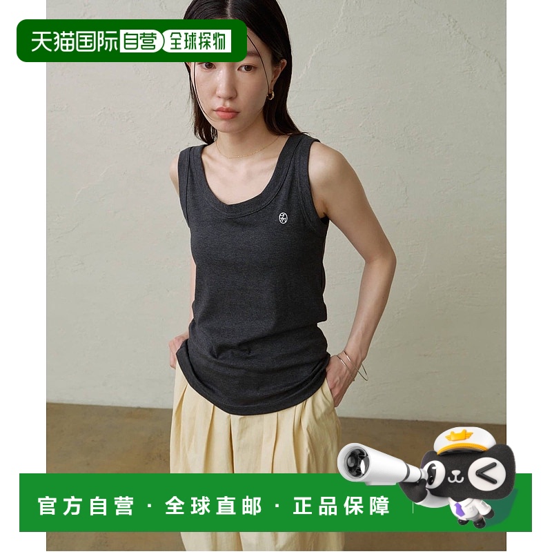 1h可退 日本直邮Omekashi 女士刺绣无袖上衣 修身弹性设计 OMS105