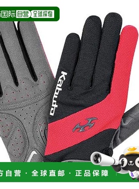 【日本直邮】Ogk Kabuto 自行车全指手套SPG-5 红黑 M