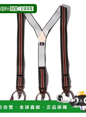 1h可退 日本直邮ALBERT THURSTON 男士经典条纹悬挂带 35mm 调节