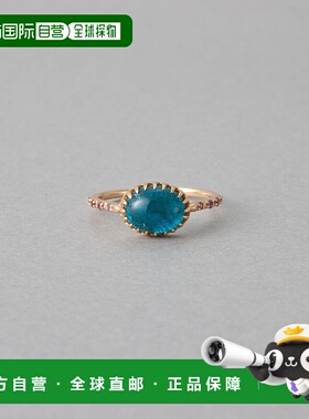 1h可退 日本直邮ete 女士 K10黄金 蓝磷灰石 天然石戒指 721241