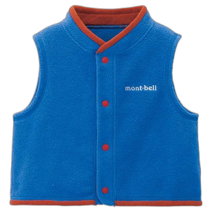 1h可退 日本直邮Montbell 婴儿按扣保暖背心马甲柔软轻便1106435