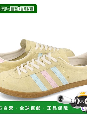 日本直邮ADIDAS KOLN 24 男式女式运动鞋低帮近黄/近蓝/透明粉色