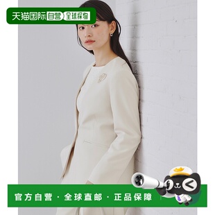 1h可退 日本直邮OPAQUE.CLIP 女士V领长款通勤西装外套 637410059