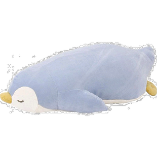 日本直邮Livheart 动物毛绒抱枕 企鹅 L 60cm 28977-61玩偶