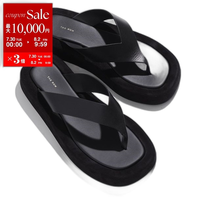 日本直邮THE ROW 人字拖凉鞋 GINZA F1138 L6525 女士皮革 x 运动