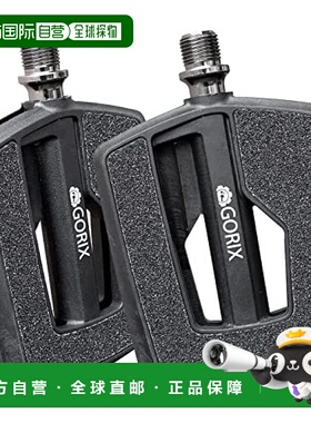 【日本直邮】GORIX 自行车踏板 GX-F558 黑色 本体长度 103mm 宽