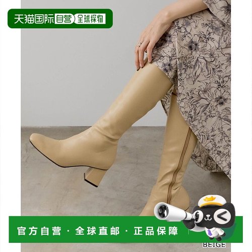 日本直邮RANDA 晴雨兼用软弹 WARM 方头长靴 RA041BW11639 女靴