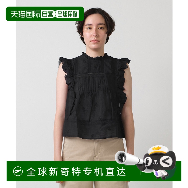 1h可退 日本直邮Levi’s李维斯女衬衫001SG0001刺绣高领无袖