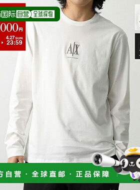 日本直邮A/X ARMANI EXCHANGE 男士圆领T恤刺绣徽标 XM000364 AF1