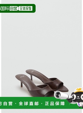 日本直邮MANGO 皮革凉鞋 [PEPA MA1658BW037265]