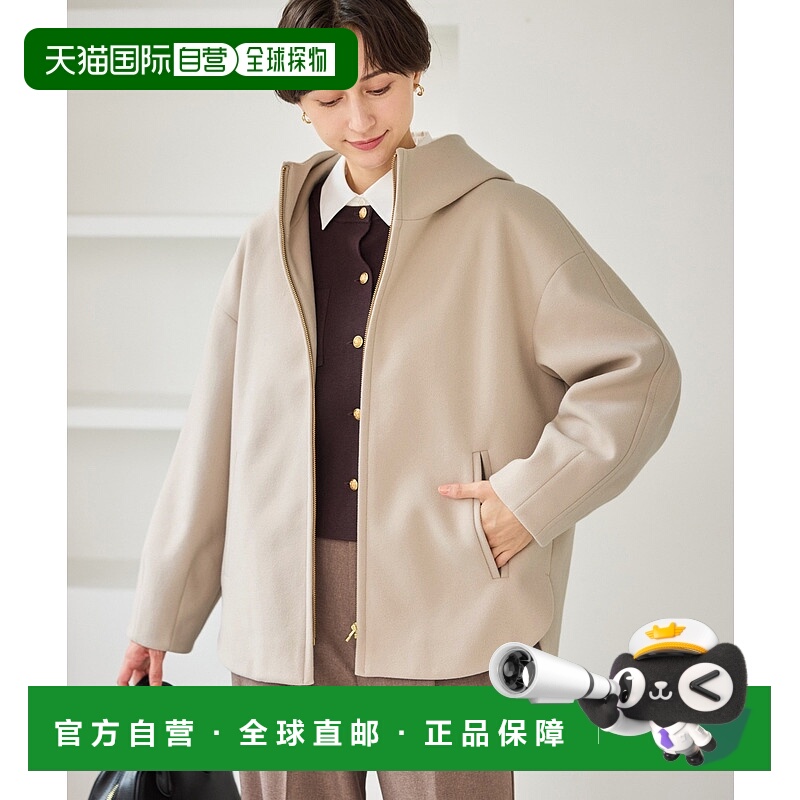 1h可退 日本直邮ROPE' PICNIC 若佩尼 女装 宽松长款拉链连帽外套