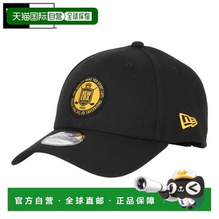 圆形贴片帽男女黑色14669086 9FORTY 日本直邮New Era