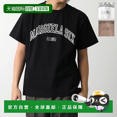 日本直邮MM6 Maison MargielaT恤 SH0GC0046 S24312 男士大学印花