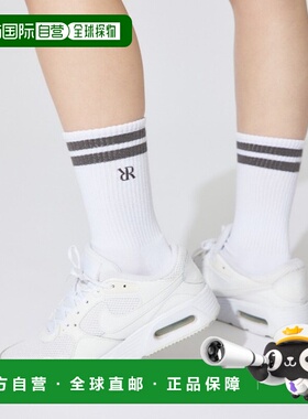 1h可退 日本直邮rienda 女士基础款条纹中筒袜  112ISA560221