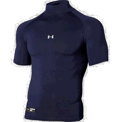 【日本直邮】安德玛男士棒球紧身衣UA HEATGEAR午夜蓝3XL