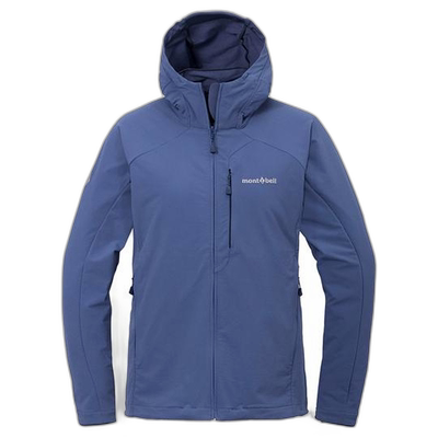 1h可退 montbell 户外连帽外套女防风软壳冲锋衣1106709运动夹克