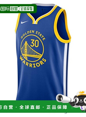 日本直邮 Nike 男士无袖金州勇士队库里NBA篮球比赛球衣 DN200540