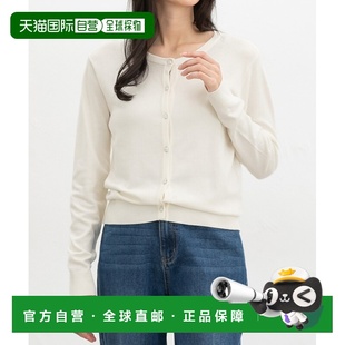 1h可退 日本直邮Honeys 女装 防花粉UV卡其花扣开衫 646321578