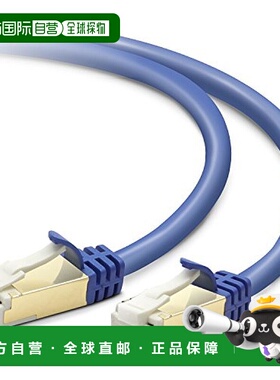 【日本直邮】Elecom宜丽客 LAN网线CAT7 2m 金属蓝LD-TWST/BM20