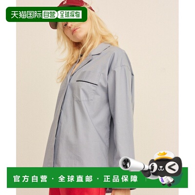 日本直邮Rouge vif la cle 女装 宽松落肩 开领衬衫 半开襟设计