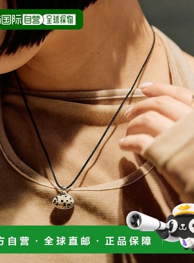 日本直邮ear PAPILLONNER 女士 uchida联名 紫龙晶银标椭圆吊坠项