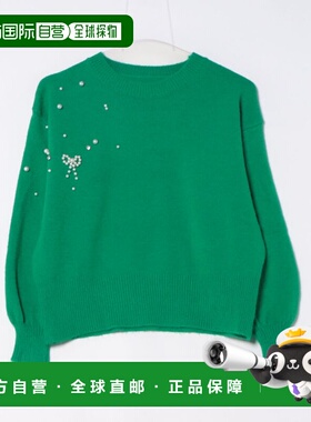 1h可退 日本直邮tocco closet 女装 珍珠装饰立体蝴蝶结设计针织